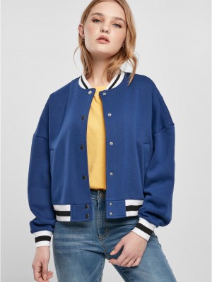 Дамско колежанско яке в син цвят Urban Classics College Jacket Дамско колежанско яке в син цвят Urban Classics College Jacket