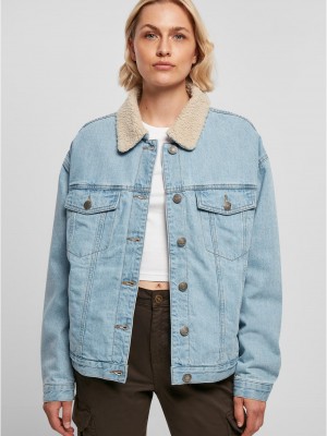 Дамско дънково яке с пухкава яка в светлосиньо Ladies Denim Jacket Дамско дънково яке с пухкава яка в светлосиньо Ladies Denim Jacket