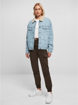 Дамско дънково яке с пухкава яка в светлосиньо Ladies Denim Jacket Дамско дънково яке с пухкава яка в светлосиньо Ladies Denim Jacket