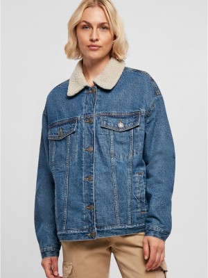 Дамско дънково яке с пухкава яка в синьо Ladies Denim Jacket Дамско дънково яке с пухкава яка в синьо Ladies Denim Jacket