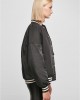 Дамско колежанско яке в черен цвят Urban Classics Ladies College Jacket, Urban Classics, Якета - Complex.bg