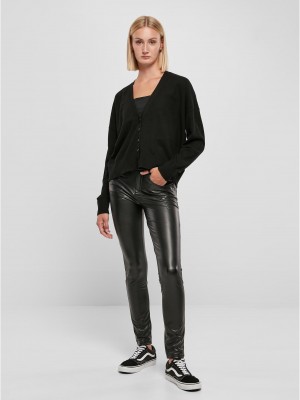 Дамска къса жилетка в черен цвят Urban Classics Ladies Cardigan
