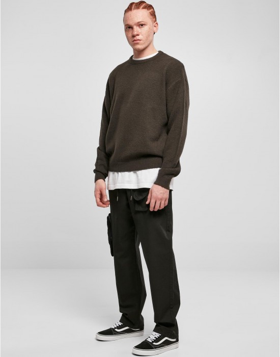 Мъжки плетен пуловер в кафяв цвят Urban Classics, Urban Classics, Блузи - Complex.bg