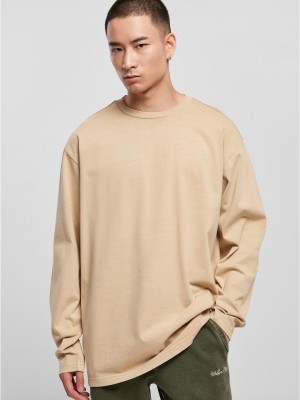 Мъжка дълга блуза в бежов цвят Urban Classics Мъжка дълга блуза в бежов цвят Urban Classics