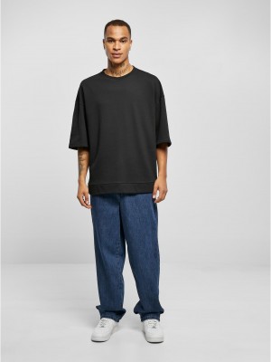 Мъжки широки дънки в тъмносин цвят Urban Classics