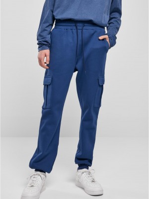 Мъжки спортен карго панталон в син цвят Urban Classics Cargo Sweatpants
