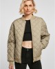 Дамско яке тип бомбър в цвят каки Urban Classics Diamond Quilted Jacket, Urban Classics, Якета - Complex.bg