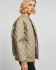 Дамско яке тип бомбър в цвят каки Urban Classics Diamond Quilted Jacket, Urban Classics, Якета - Complex.bg