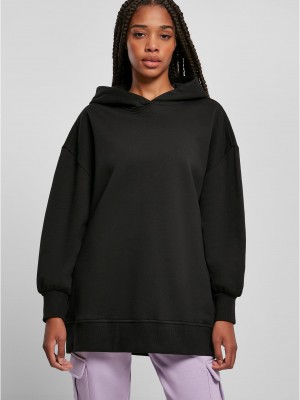 Дамски широк суичър с качулка в черен цвят Urban Classics Big Oversized Hoody