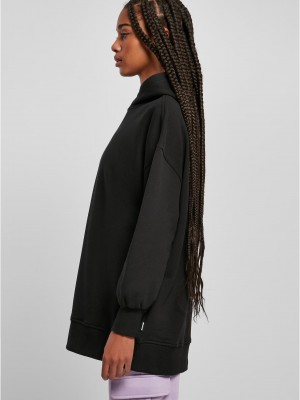 Дамски широк суичър с качулка в черен цвят Urban Classics Big Oversized Hoody