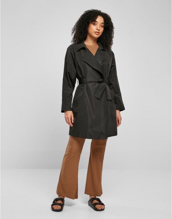 Дамски шлифер в черен цвят Urban Classics Trench Coat, Urban Classics, Якета - Complex.bg