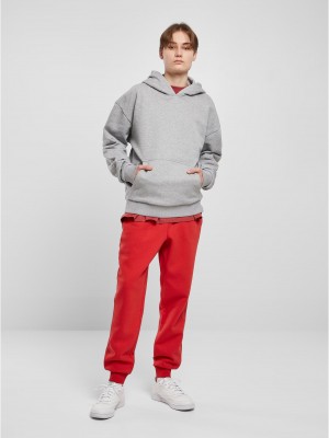 Мъжки суичър с качулка в сив цвят Urban Classics Hoody