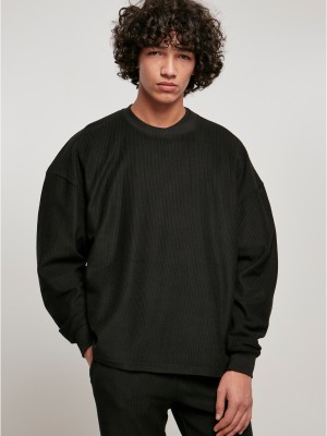Мъжка широка блуза в черен цвят Urban Classics Terry Boxy Мъжка широка блуза в черен цвят Urban Classics Terry Boxy