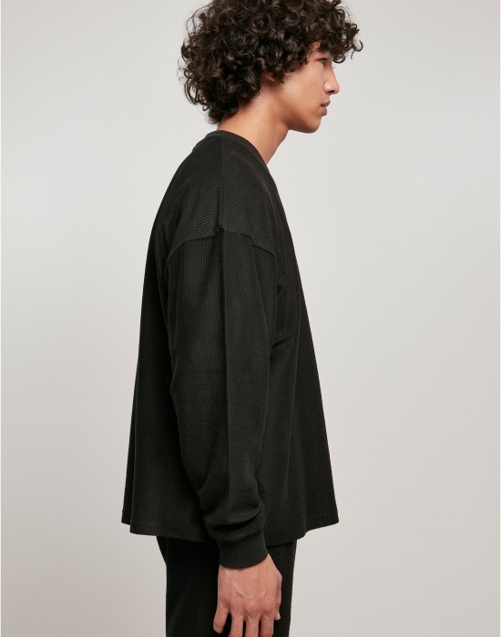 Мъжка широка блуза в черен цвят Urban Classics Terry Boxy, Urban Classics, Блузи - Complex.bg
