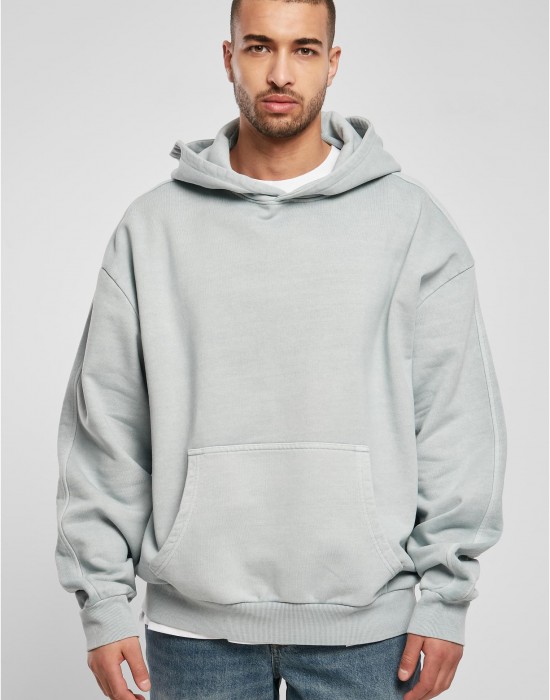 Мъжки суичър с качулка в светлосин цвят Urban Classics Terry Hoody, Urban Classics, Суичъри - Complex.bg