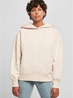 Дамски суичър с качулка в цвят пудра Urban Classics Terry Hoody