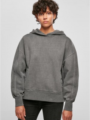 Дамски суичър с качулка в цвят графит Urban Classics Terry Hoody