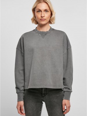 Дамска блуза в цвят графит Urban Classics Ladies Terry Дамска блуза в цвят графит Urban Classics Ladies Terry