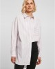 Дамска дълга риза в бяло и светлолилаво Urban Classics Ladies Oversized Stripe Shirt, Urban Classics, Жени - Complex.bg