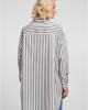 Дамска дълга риза в сиво и бяло Urban Classics Ladies Oversized Stripe Shirt, Urban Classics, Жени - Complex.bg