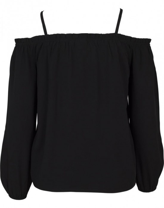 Дамска блуза с голи рамене Urban Classics в черен цвят, Urban Classics, Жени - Complex.bg