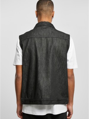 Мъжки дънков елек в черен цвят Urban Classics Denim Мъжки дънков елек в черен цвят Urban Classics Denim