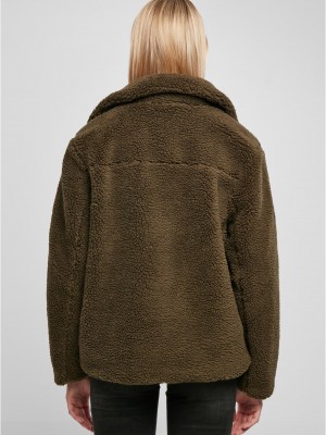 Дамско пухкаво яке в цвят маслина Ladies Sherpa Jacket Дамско пухкаво яке в цвят маслина Ladies Sherpa Jacket