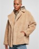 Дамско пухкаво палто в бежов цвят Urban Classics Ladies Teddy, Urban Classics, Якета - Complex.bg