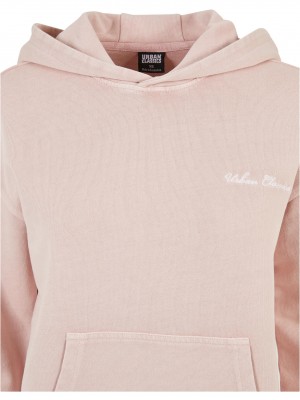 Дамски суичър с качулка в розов цвят Urban Classics Terry Hoody