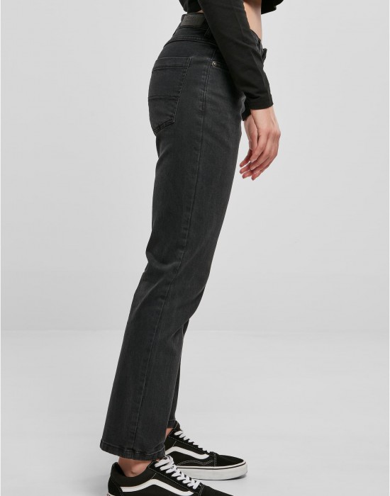 Дамски дънки с ниска талия в черен цвят Urban Classics Ladies Denim Pants, Urban Classics, Дънки - Complex.bg