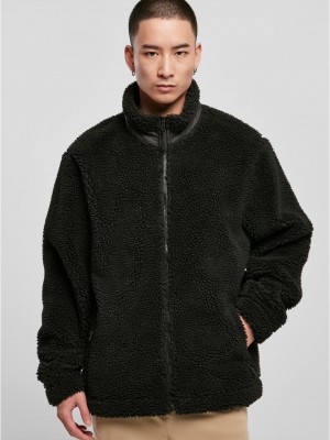 Мъжко пухкаво яке в черен цвят Urban Classics Basic Jacket