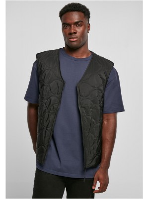 Мъжки елек в черен цвят Urban Classics Zipped Gilet