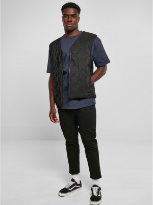 Мъжки елек в черен цвят Urban Classics Zipped Gilet Мъжки елек в черен цвят Urban Classics Zipped Gilet