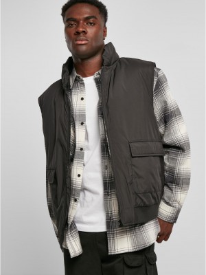 Мъжка грейка в черен цвят Urban Classics Clean Puffer Vest Мъжка грейка в черен цвят Urban Classics Clean Puffer Vest