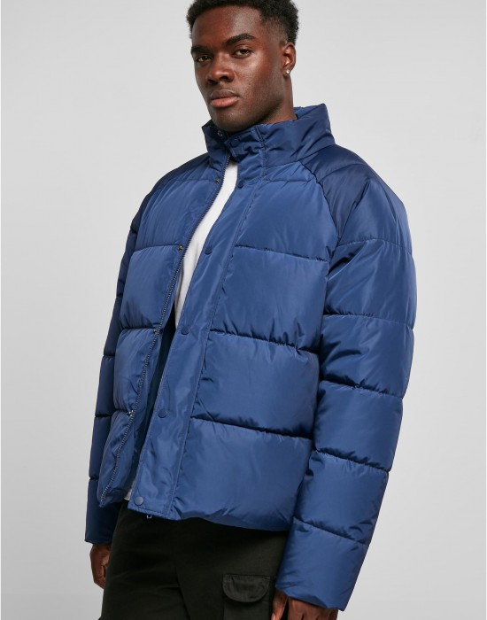 Мъжко яке с широка кройка в син цвят Urban Classics Puffer Jacket, Urban Classics, Зимни якета - Complex.bg