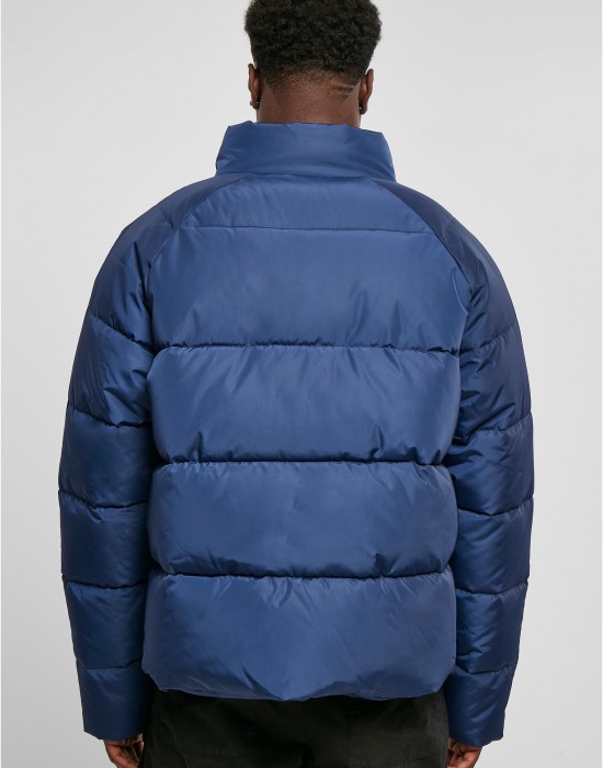 Мъжко яке с широка кройка в син цвят Urban Classics Puffer Jacket, Urban Classics, Зимни якета - Complex.bg