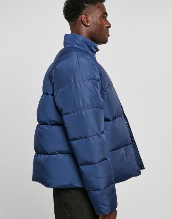 Мъжко яке с широка кройка в син цвят Urban Classics Puffer Jacket, Urban Classics, Зимни якета - Complex.bg