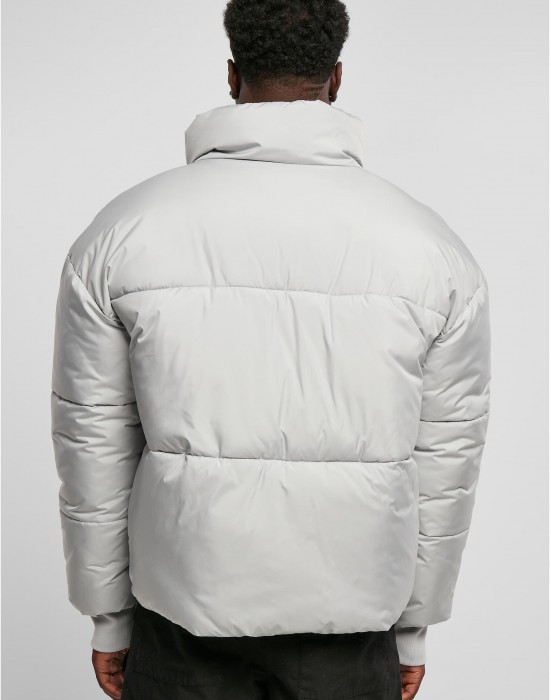 Мъжко яке с широка кройка в светлосив цвят Urban Classics Big Puffer Jacket, Urban Classics, Зимни якета - Complex.bg