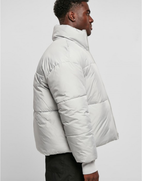 Мъжко яке с широка кройка в светлосив цвят Urban Classics Big Puffer Jacket, Urban Classics, Зимни якета - Complex.bg