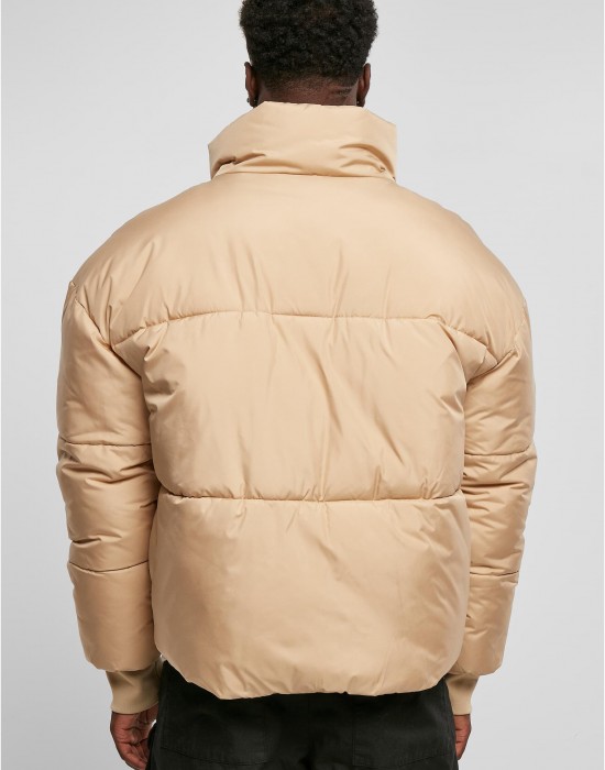 Мъжко яке с широка кройка в бежов цвят Urban Classics Big Puffer Jacket, Urban Classics, Зимни якета - Complex.bg