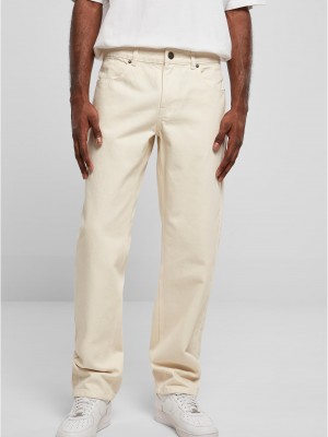 Мъжки дънки в цвят екрю Urban Classics Colored Loose Fit  