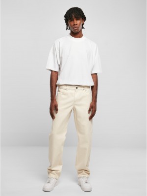 Мъжки дънки в цвят екрю Urban Classics Colored Loose Fit  