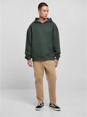 Мъжки суичър с качулка в тъмнозелен цвят Urban Classics Hoody bottlegreen