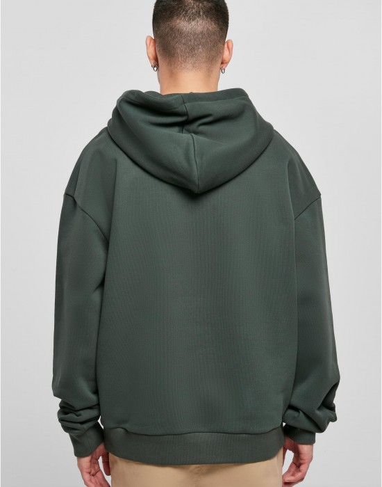 Мъжки суичър с качулка в тъмнозелен цвят Urban Classics Hoody bottlegreen, Urban Classics, Суичъри - Complex.bg