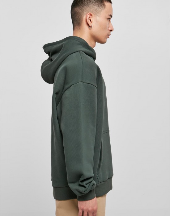 Мъжки суичър с качулка в тъмнозелен цвят Urban Classics Hoody bottlegreen, Urban Classics, Суичъри - Complex.bg