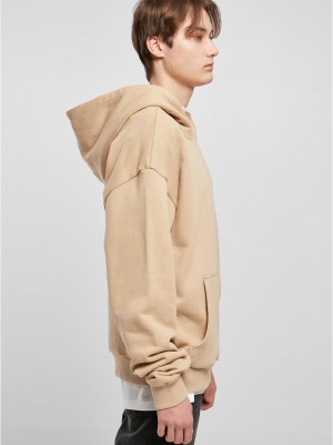 Мъжки суичър с качулка в бежов цвят Urban Classics Hoody unionbeige