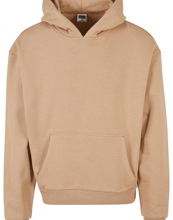 Мъжки суичър с качулка в бежов цвят Urban Classics Hoody unionbeige, Urban Classics, Суичъри - Complex.bg