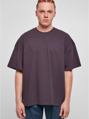 Мъжка тениска в тъмнолилав цвят Urban Classics Tee