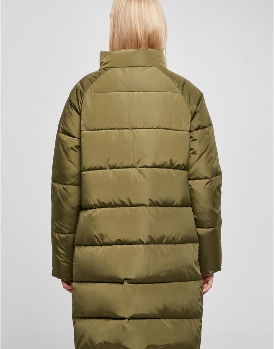 Дамско дълго яке в цвят маслина Urban Classics Puffer Coat, Urban Classics, Якета - Complex.bg