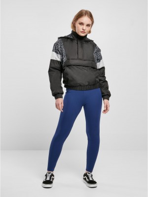 Дамско яке с качулка в черен цвят Urban Classics Ladies Mixed Дамско яке с качулка в черен цвят Urban Classics Ladies Mixed